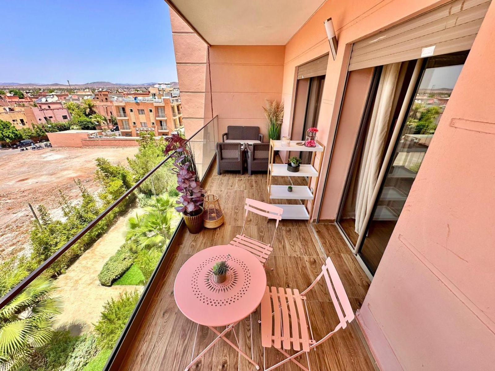 Appartement Luxueux Avec Piscine 10 Minutes Du Centre Ville Marrakesh Extérieur photo